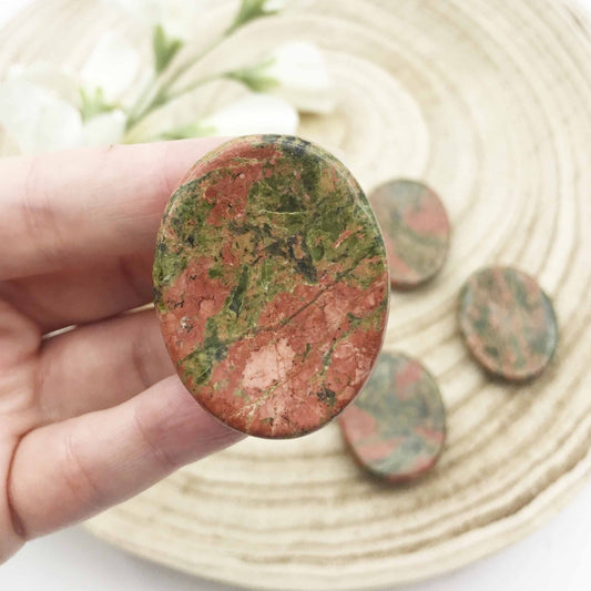 Unakite Worry Stones Australia. Someday Dream Co. crystals and minerals online