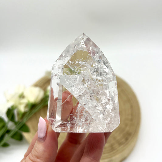 High grade polished clear quartz crystal generator Australia