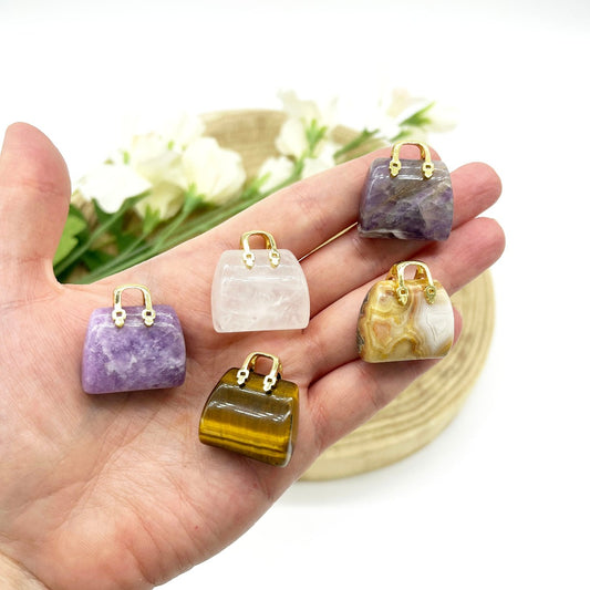 mini crystal handbag carvings. Someday Dream Co