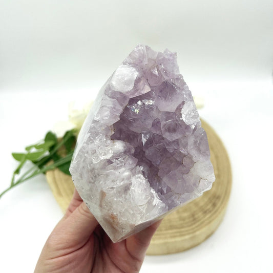 pink amethyst freeform crystal. Someday Dream Co