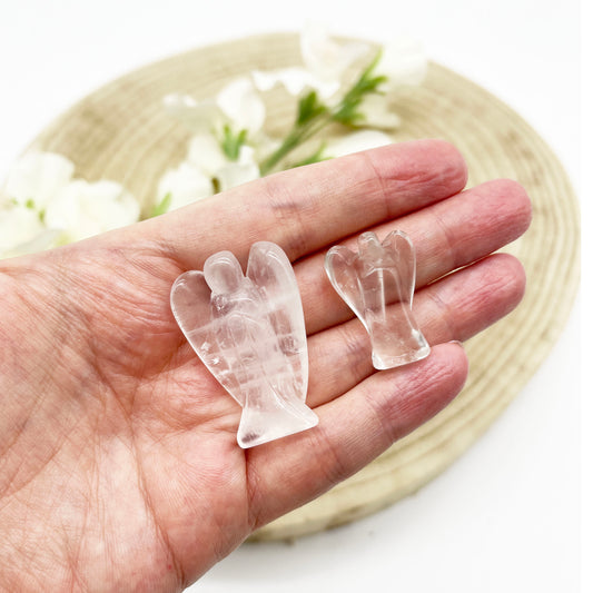 clear quartz angels