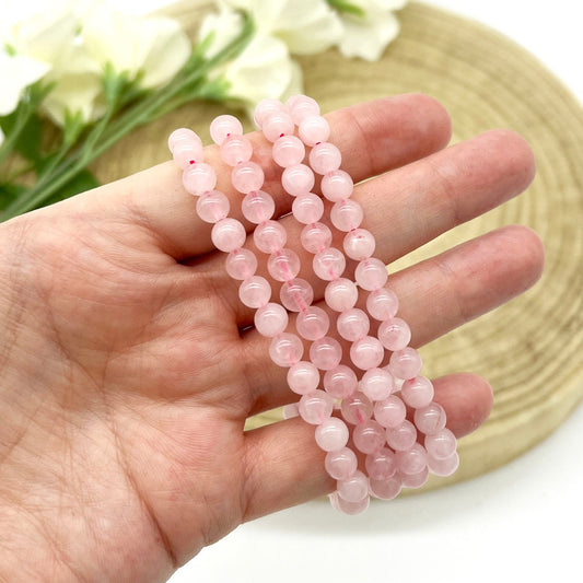 Rose quartz crystal bracelet. Someday Dream Co