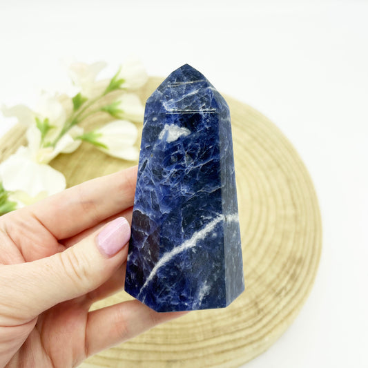 Sodalite crystal tower