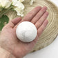 White Howlite Sphere. Polished crystal sphere Australia. Someday Dream Co